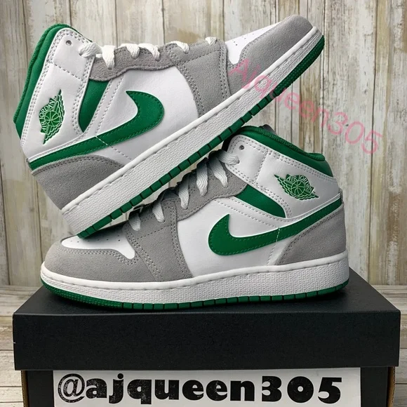 Air Jordan 1 mid Pine Green - Picture 2 of 5